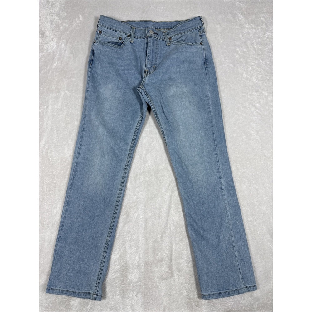 Levis 511 Jean Mens 33X30 (32x29) Blue Slim Straight Mid Rise Light Wash Stretch